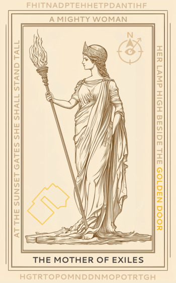 The Mother of Exiles sticker